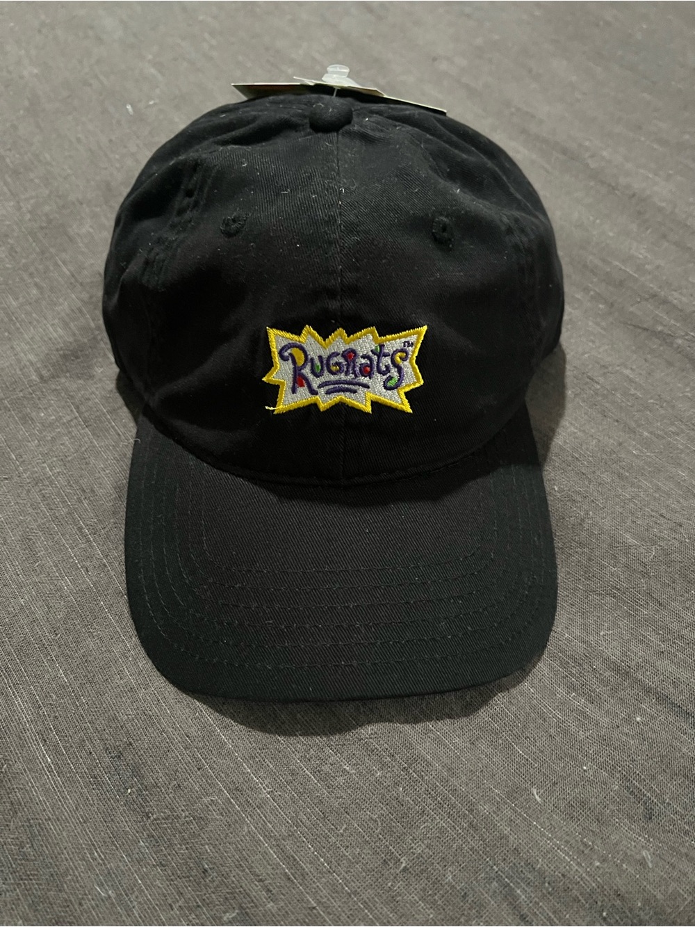 Rugrats Black Embroidered Baseball Cap